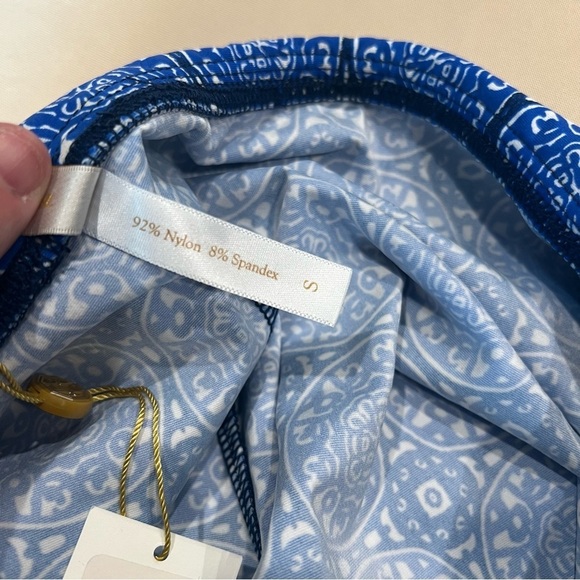 Helen Jon UPF 50 Antibes Fold Over Beach Pants Size Small Blue & White NWT - Picture 15 of 16